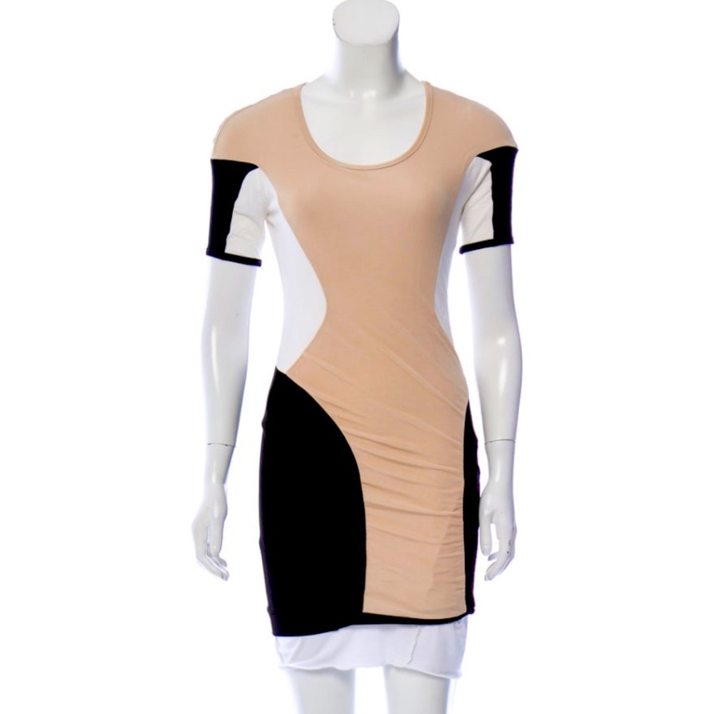 Modern colorblock sheath dress
